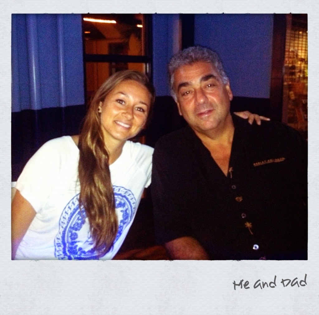 Danielle with her father